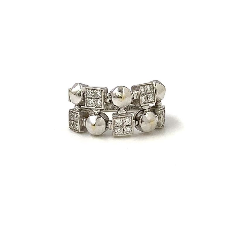 Bvlgari Lucia Diamond 18k White Gold White Gold Ring