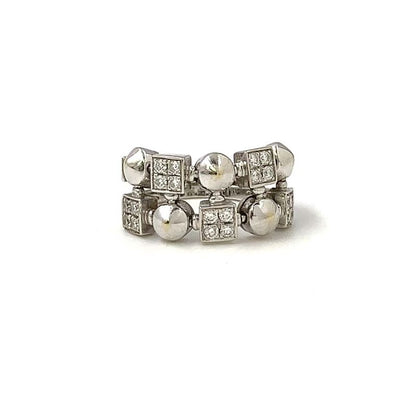 Bvlgari Lucia Diamond 18k White Gold White Gold Ring