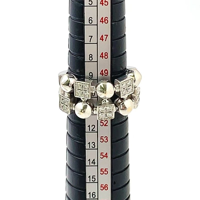 Bvlgari Lucia Diamond 18k White Gold White Gold Ring