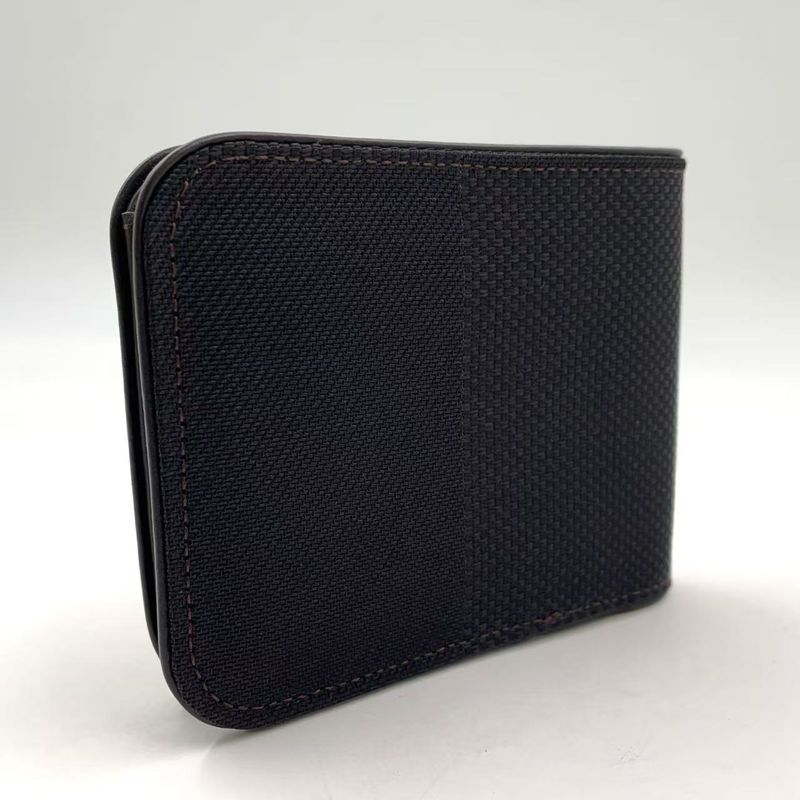 Louis Vuitton Portobier 9 Cult Cles Di Leather × Canvas Dark Brown Wallet M93548