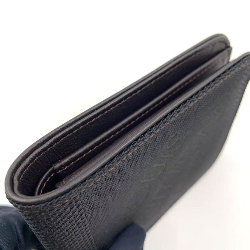 Louis Vuitton Portobier 9 Cult Cles Di Leather × Canvas Dark Brown Wallet M93548