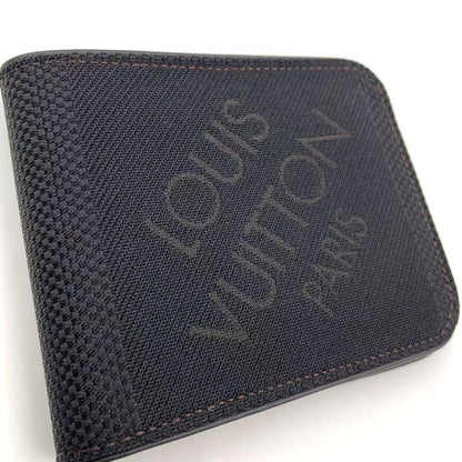 Louis Vuitton Portobier 9 Cult Cles Di Leather × Canvas Dark Brown Wallet M93548