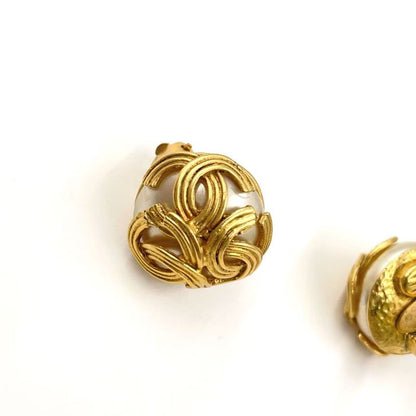 Chanel Triple Coco Mark GP Gold Earring