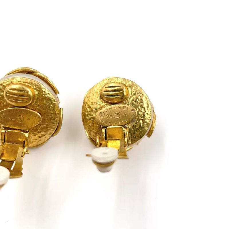 Chanel Triple Coco Mark GP Gold Earring