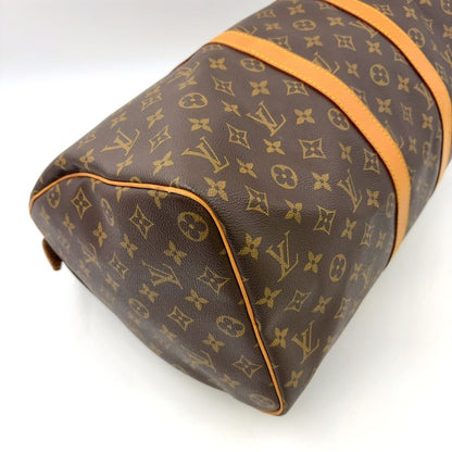 Louis Vuitton Keepall 45 Monogram Leather X PVC Brown Boston Bag Gold M41428