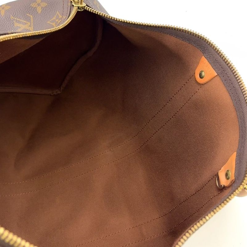 Louis Vuitton Keepall 45 Monogram Leather X PVC Brown Boston Bag Gold M41428