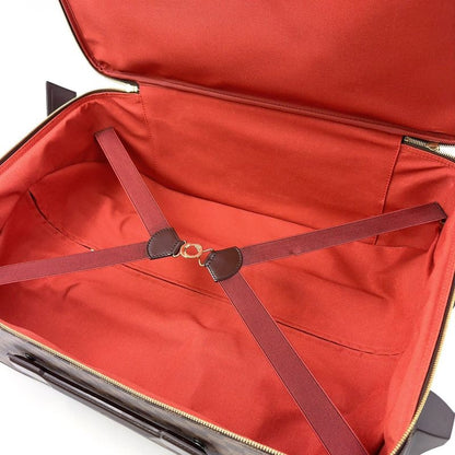 Louis Vuitton Pegase 55 Damier Ebene Damier Ebene Leather ×pvc Brown Carry Bag