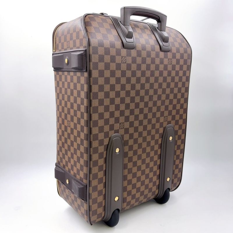 Louis Vuitton Pegase 55 Damier Ebene Damier Ebene Leather ×pvc Brown Carry Bag