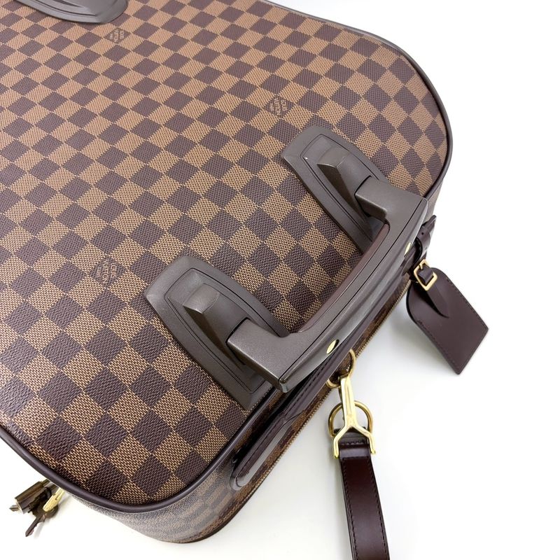 Louis Vuitton Pegase 55 Damier Ebene Damier Ebene Leather ×pvc Brown Carry Bag