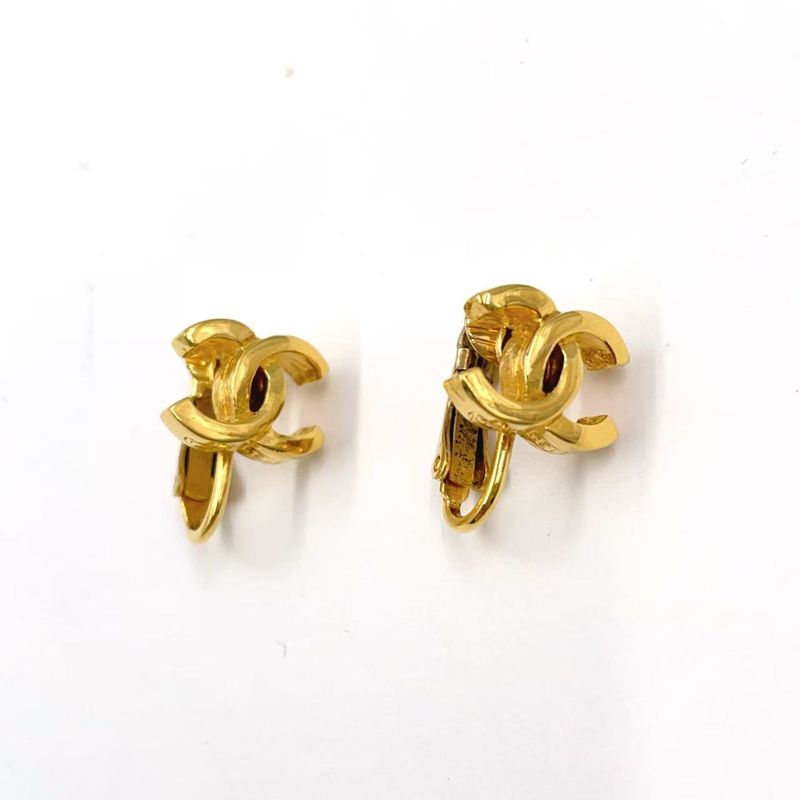 Chanel Cocomark Clip-on GP Gold Earring