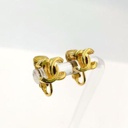 Chanel Cocomark Clip-on GP Gold Earring