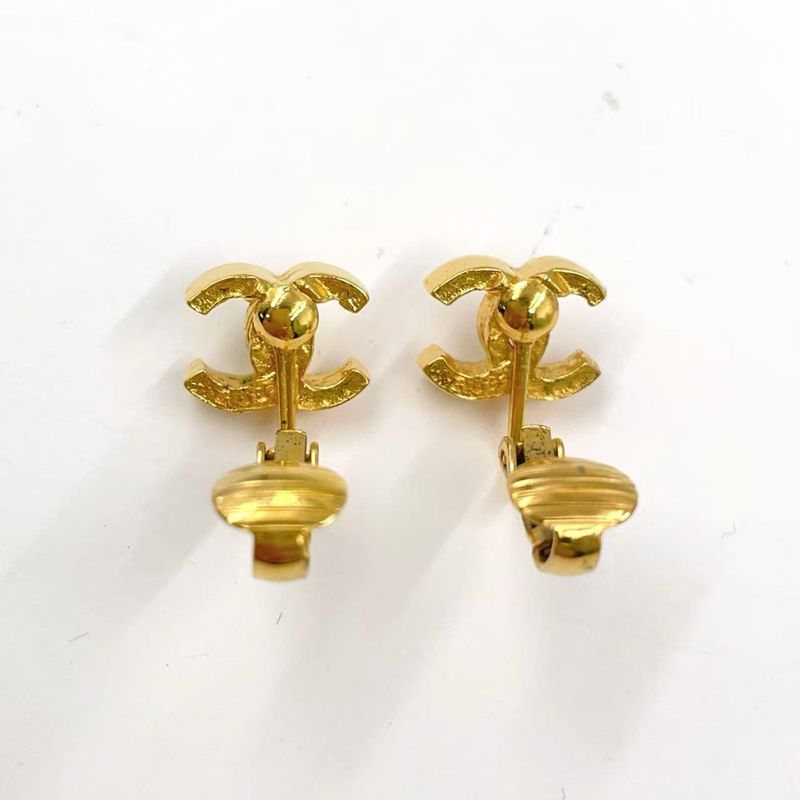 Chanel Cocomark Clip-on GP Gold Earring