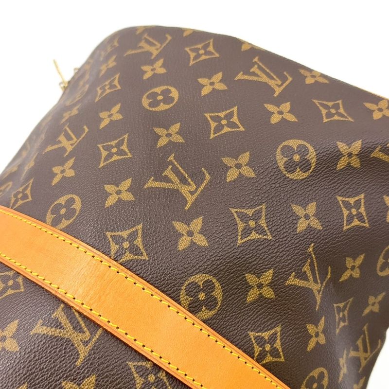 Louis Vuitton Keepall 45 Monogram Leather X PVC Brown Boston Bag Gold M41428