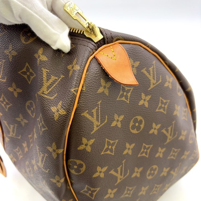 Louis Vuitton Keepall 45 Monogram Leather X PVC Brown Boston Bag Gold M41428