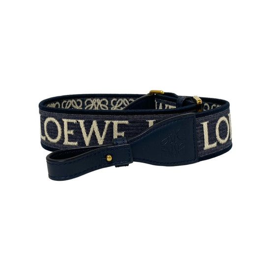 Loewe Shoulder Strap Anagram Loop Strap Navy X Ivory
