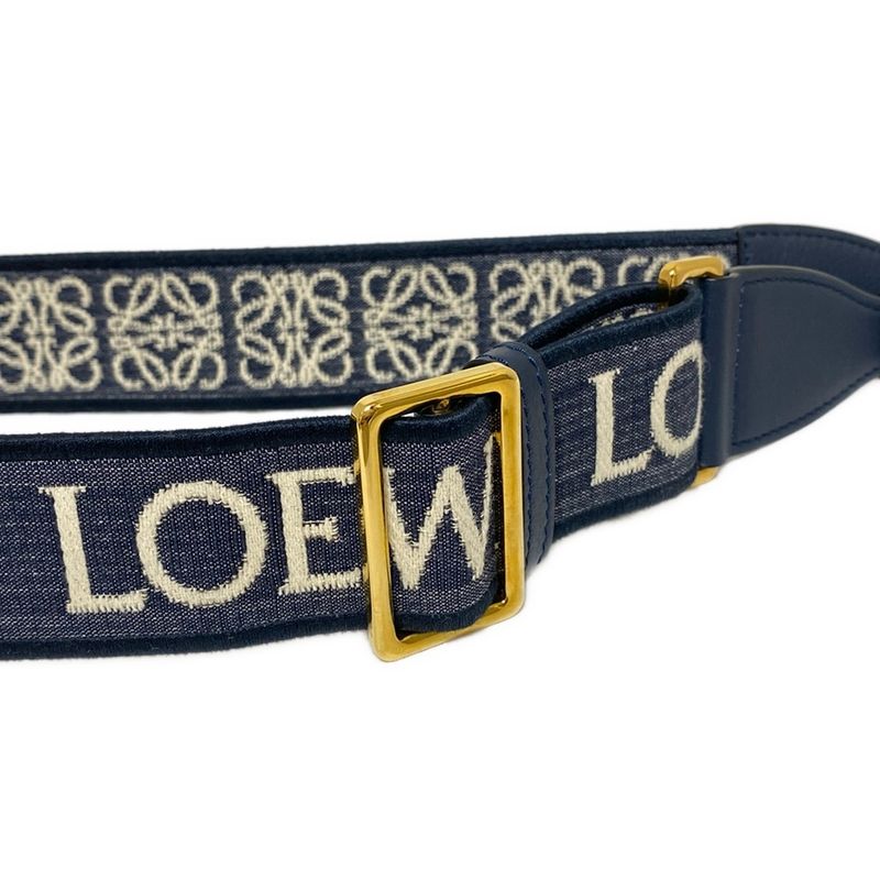 Loewe Shoulder Strap Anagram Loop Strap Navy X Ivory