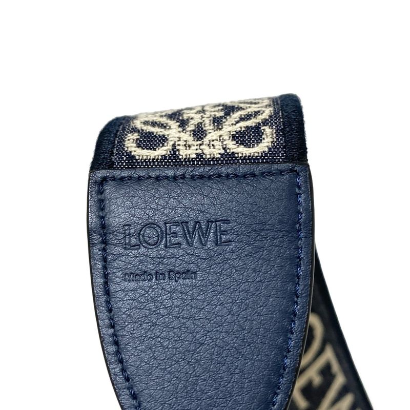 Loewe Shoulder Strap Anagram Loop Strap Navy X Ivory