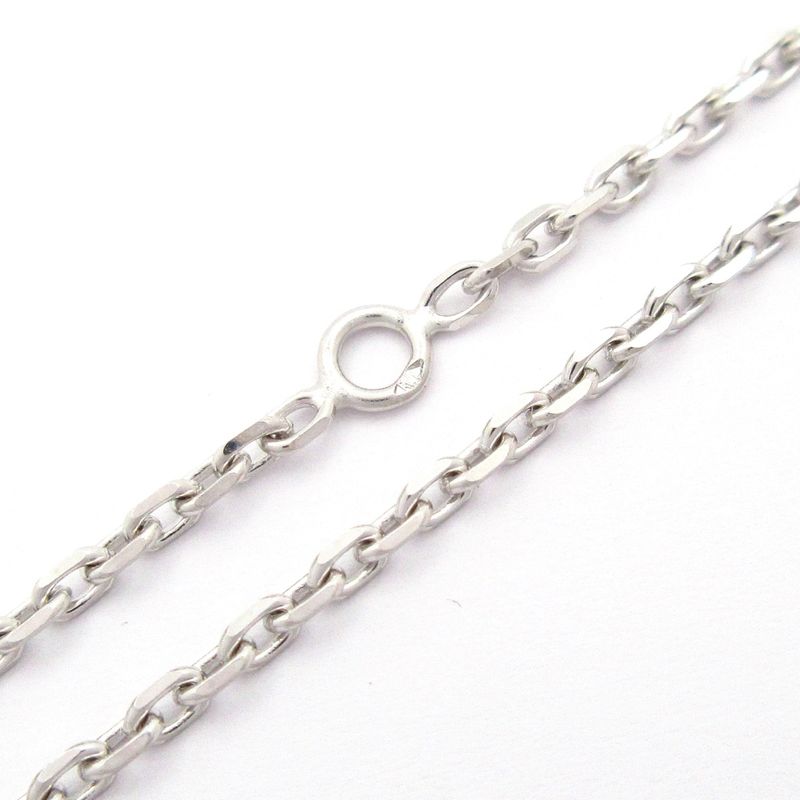 Chanel Necklace Matelasse 18k White Gold×diamond Pave Diamond