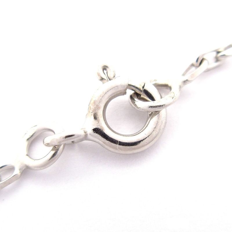 Chanel Necklace Matelasse 18k White Gold×diamond Pave Diamond