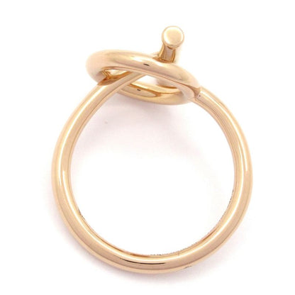 Hermes Ring Echape PM 18k Pink Gold X Diamond 10p Diamond