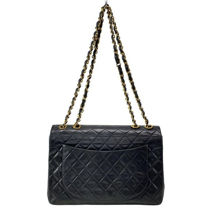 Chanel Shoulder Bag Big Matelasse A01094 Black Gold Hardware Chain Shoulder