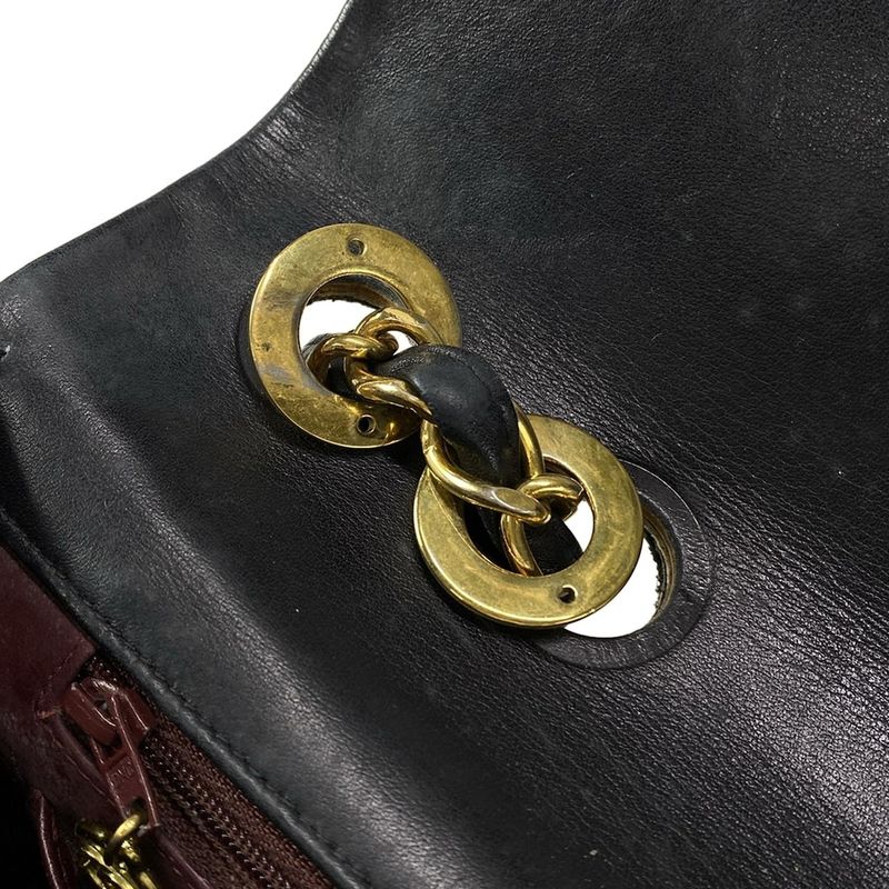 Chanel Shoulder Bag Big Matelasse A01094 Black Gold Hardware Chain Shoulder