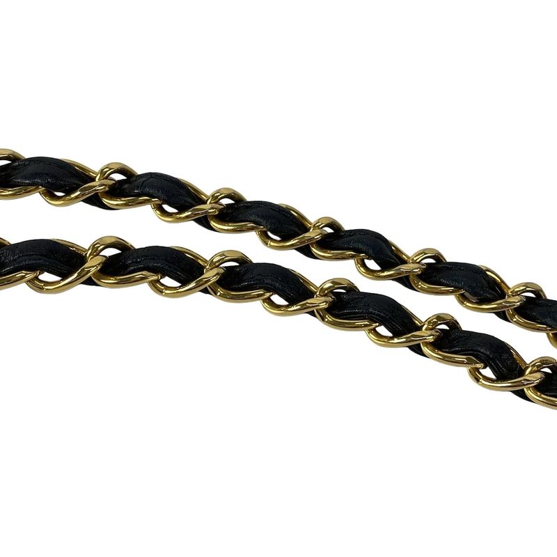 Chanel Shoulder Bag Big Matelasse A01094 Black Gold Hardware Chain Shoulder