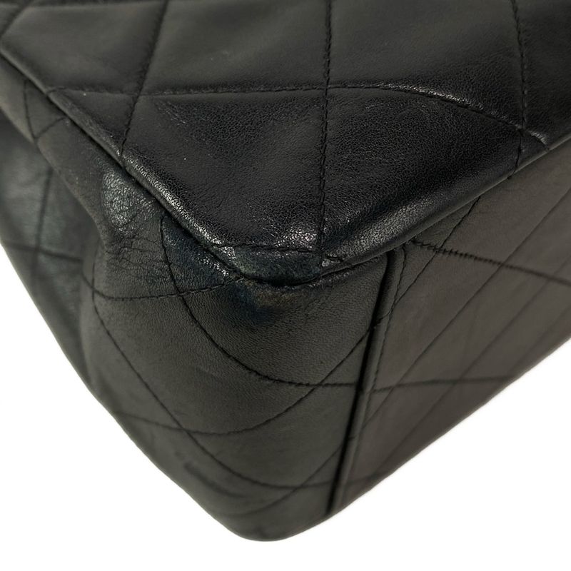 Chanel Shoulder Bag Big Matelasse A01094 Black Gold Hardware Chain Shoulder