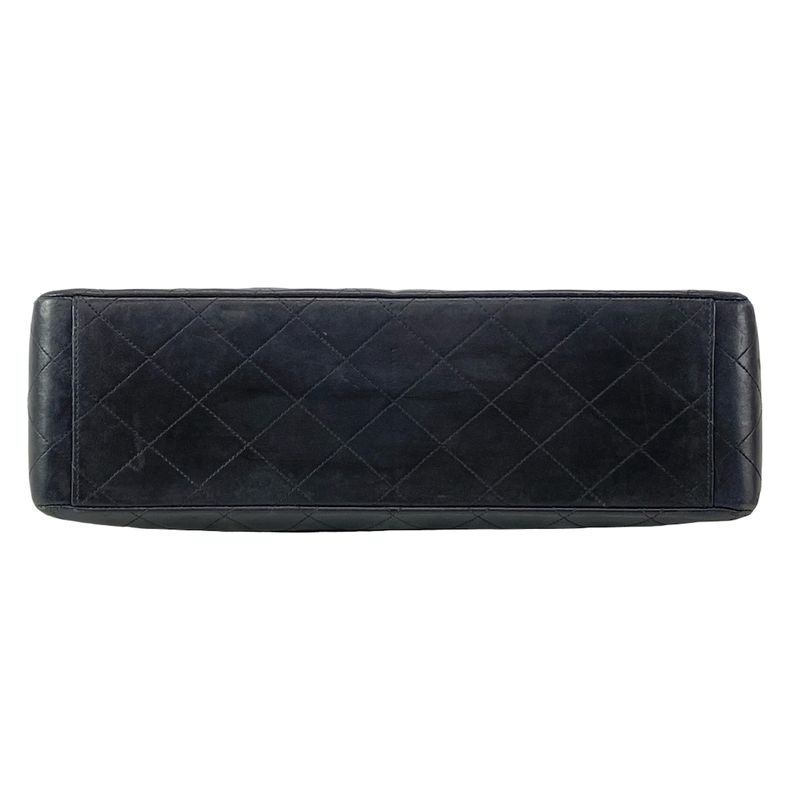 Chanel Shoulder Bag Big Matelasse A01094 Black Gold Hardware Chain Shoulder