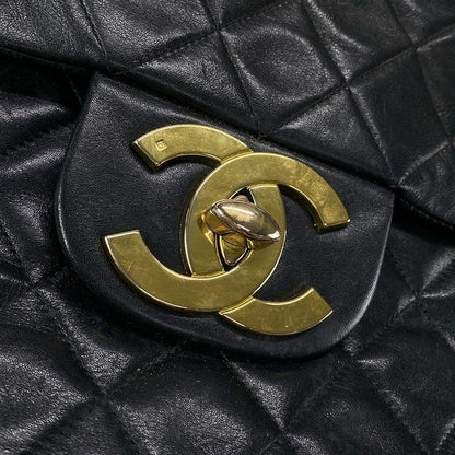 Chanel Shoulder Bag Big Matelasse A01094 Black Gold Hardware Chain Shoulder