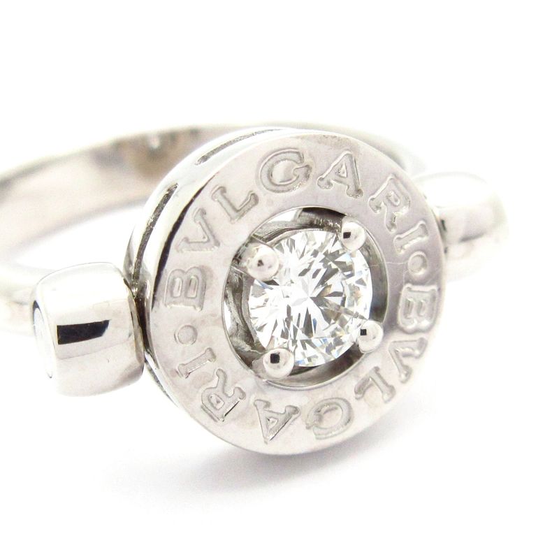 Bvlgari Ring Bvlgari Flip Ring 18k White Gold X Diamond 1p Diamond