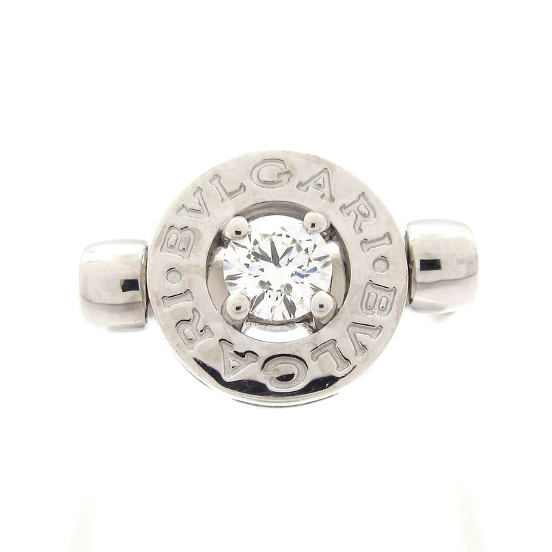 Bvlgari Ring Bvlgari Flip Ring 18k White Gold X Diamond 1p Diamond