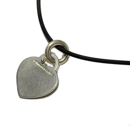 Tiffany & Co Necklace Return to Heart Silver X Black