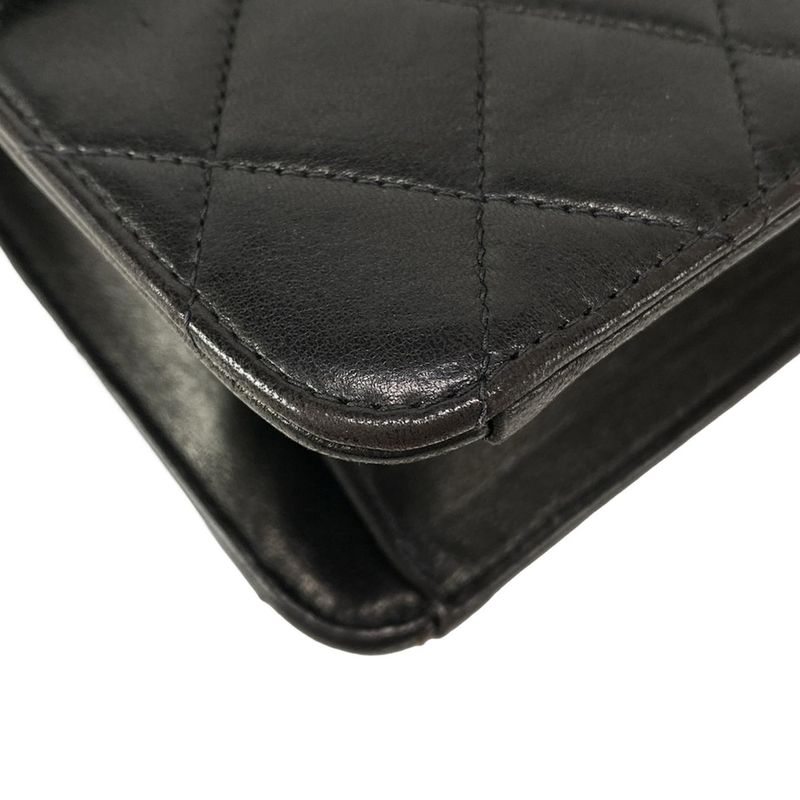 Chanel Shoulder Bag Single Flap Matelasse A03569 Black Gold Hardware Chain