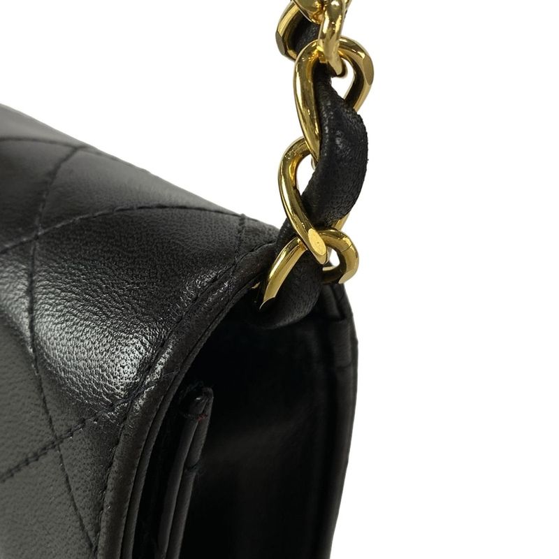 Chanel Shoulder Bag Single Flap Matelasse A03569 Black Gold Hardware Chain