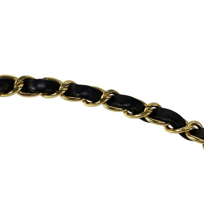 Chanel Shoulder Bag Single Flap Matelasse A03569 Black Gold Hardware Chain