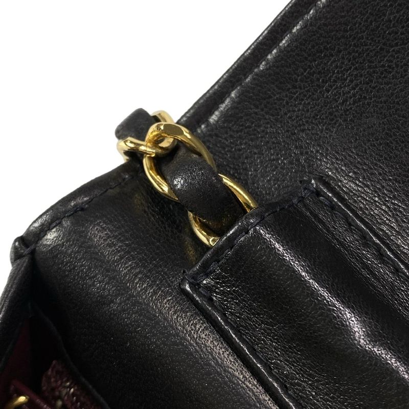 Chanel Shoulder Bag Single Flap Matelasse A03569 Black Gold Hardware Chain