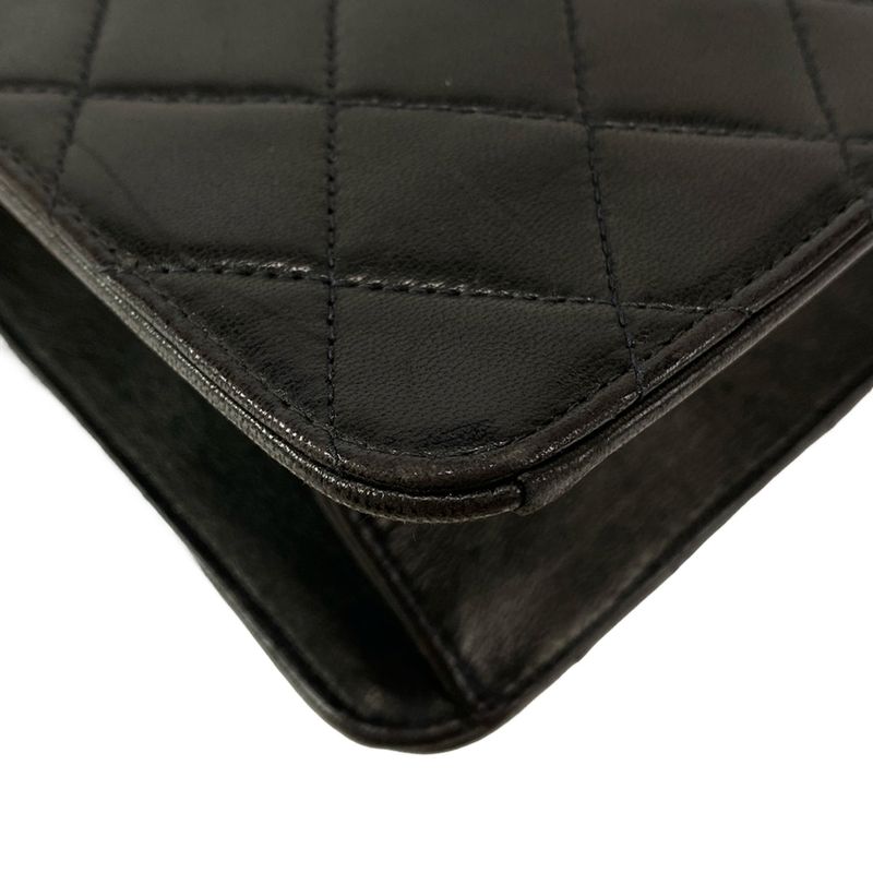 Chanel Shoulder Bag Single Flap Matelasse A03569 Black Gold Hardware Chain