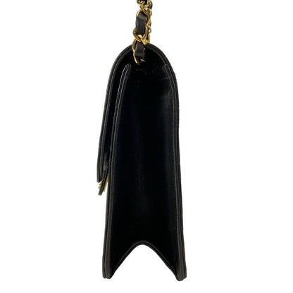 Chanel Shoulder Bag Single Flap Matelasse A03569 Black Gold Hardware Chain