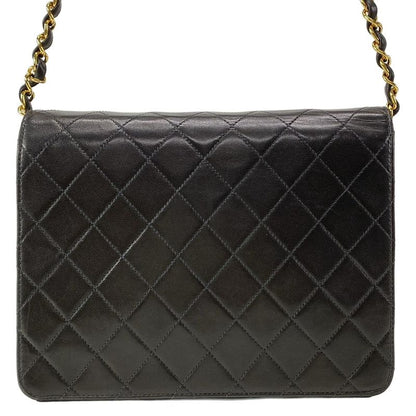 Chanel Shoulder Bag Single Flap Matelasse A03569 Black Gold Hardware Chain