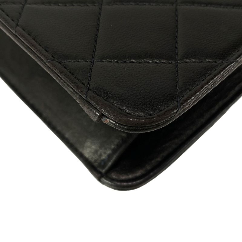 Chanel Shoulder Bag Single Flap Matelasse A03569 Black Gold Hardware Chain