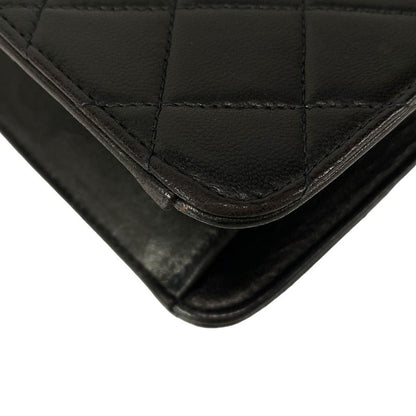 Chanel Shoulder Bag Single Flap Matelasse A03569 Black Gold Hardware Chain