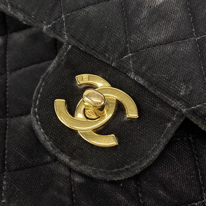 Chanel Backpack Sac Matelasse Black Chain Shoulder Gold Hardware