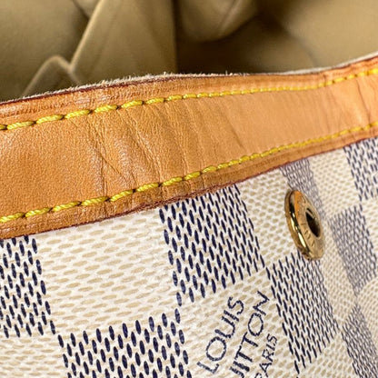 Louis Vuitton Hampstead MM Handbag Shoulder Bag Tote Bag Damier Azure White