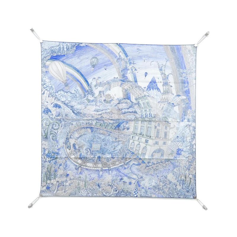 Hermes LES Folies DU Faubourg Carre Scarf