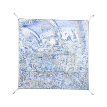 Hermes LES Folies DU Faubourg Carre Scarf