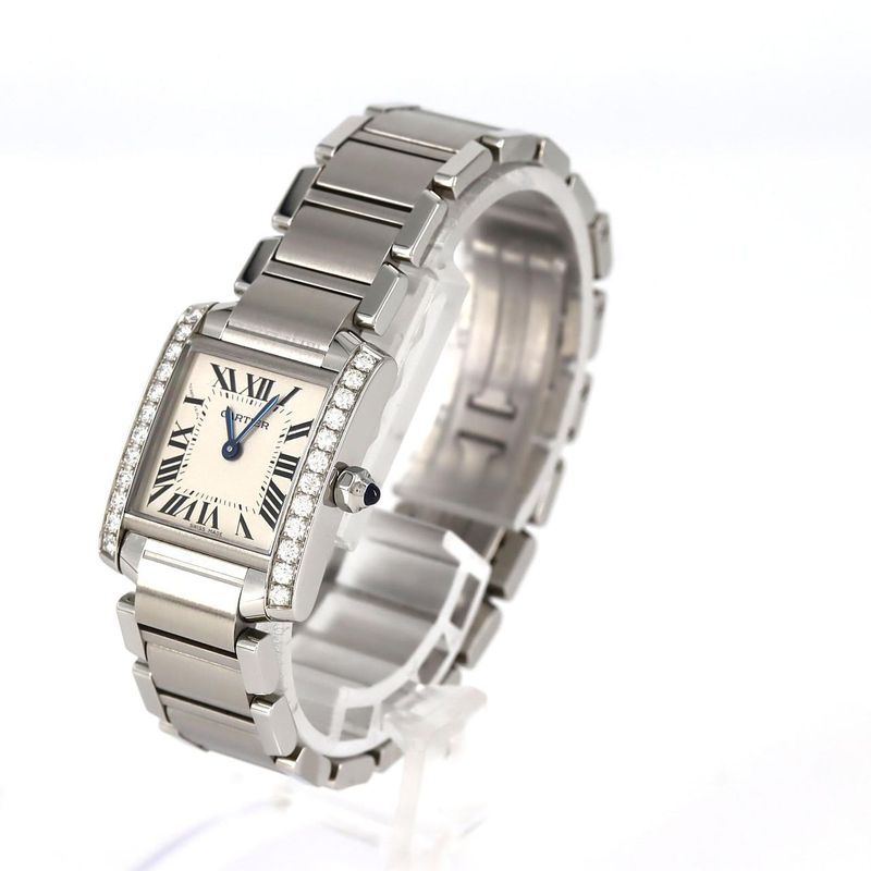 Cartier Tank Française SM D W4ta0008 SS Quartz