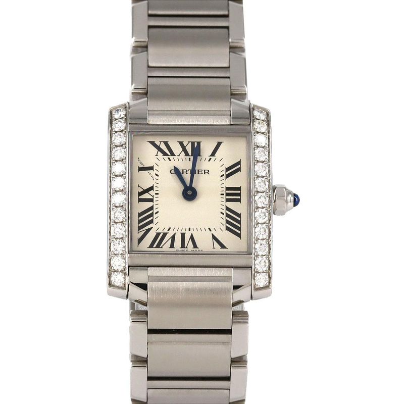 Cartier Tank Française SM D W4ta0008 SS Quartz