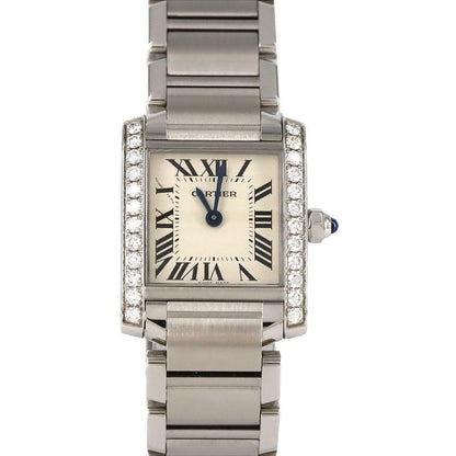 Cartier Tank Française SM D W4ta0008 SS Quartz
