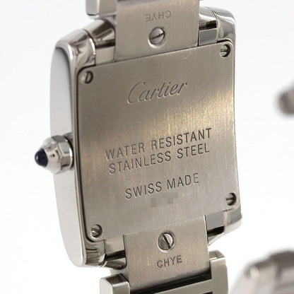 Cartier Tank Française SM D W4ta0008 SS Quartz